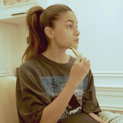 24K Gold Energy Beauty Bar Electric Facial Massage Roller